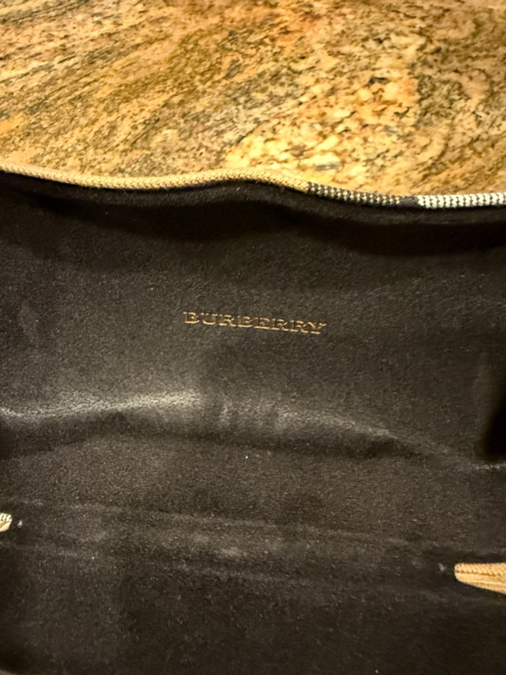 Burberry Black Women's Sunglasses with embossed frames. - Picture 6 of 8